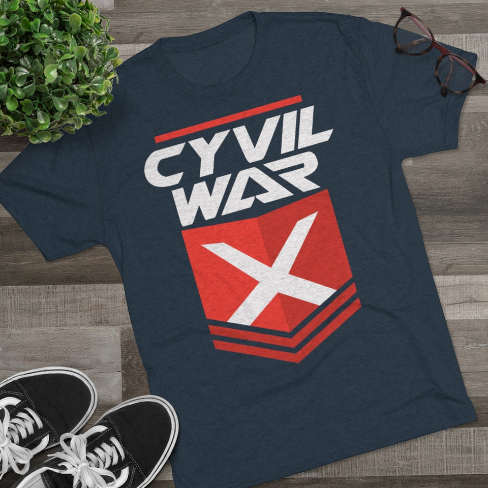 CYVIL WAR X - O.G. - Multicolor on Men's Tri-Blend Crew Tee