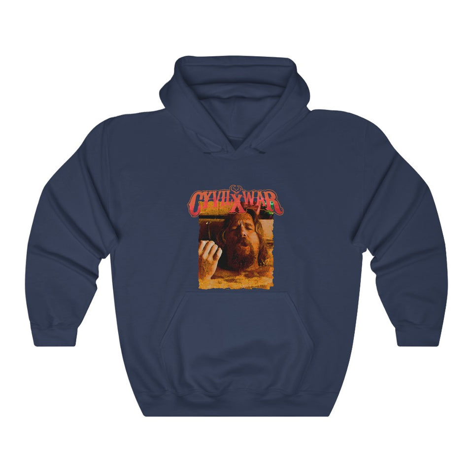 The Dude Abides Mens Multicolor Hooded Sweatshirt