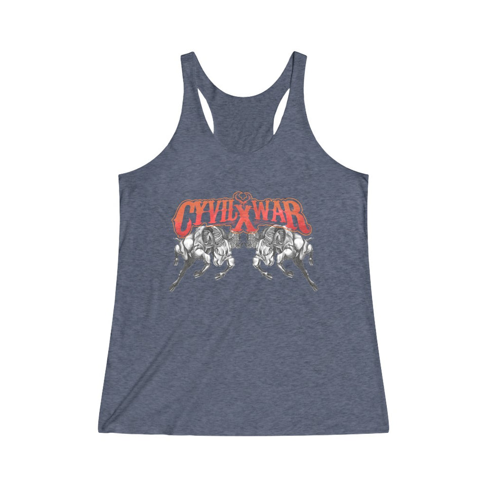 AMERICAN RAMS - Women's Tri-Blend Racerback Tank