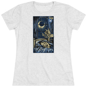 NIGHTMARES Womens Multicolor on Triblend T Shirt