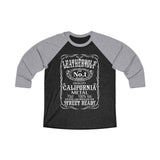 L.W. - Vintage - J.D. - Label - Tri-Blend 3/4 Raglan Tee