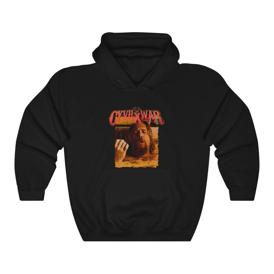 The Dude Abides Mens Multicolor Hooded Sweatshirt