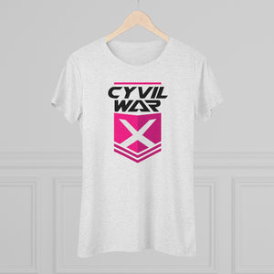 CYVIL WAR X  Pinky Women's Multicolor on Triblend T Shirt