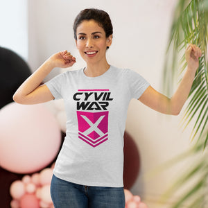 CYVIL WAR X  Pinky Women's Multicolor on Triblend T Shirt