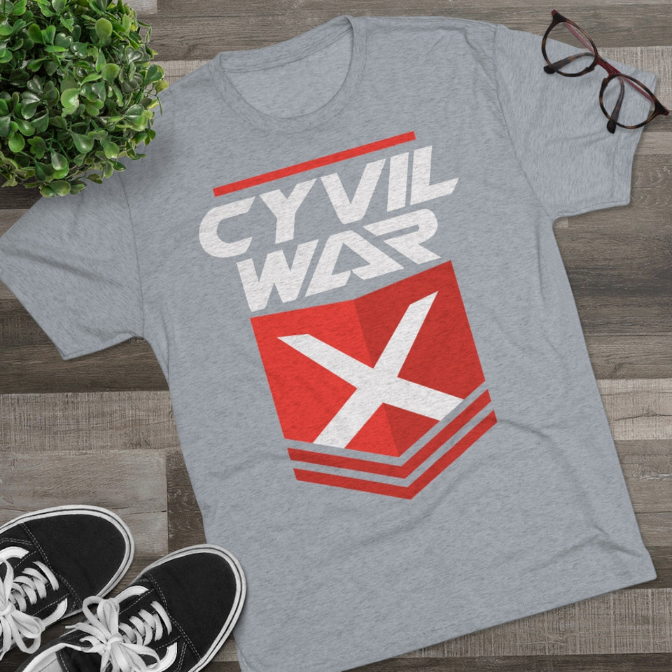 CYVIL WAR X - O.G. - Multicolor on Men's Tri-Blend Crew Tee