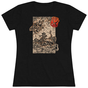 PERSEUS & PEGASUS Womens Multicolor on Triblend T Shirt