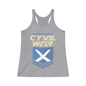 CYVIL WAR X - Twilight - Women's Tri-Blend Racerback Tank