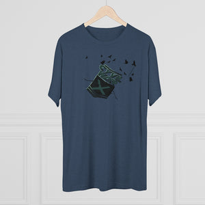 CROWS - Multicolor on Men's Tri-Blend Crew Tee