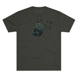 CROWS - Multicolor on Men's Tri-Blend Crew Tee