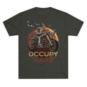 MARS MONKEY - Multicolor on Men's Tri-Blend Crew Tee