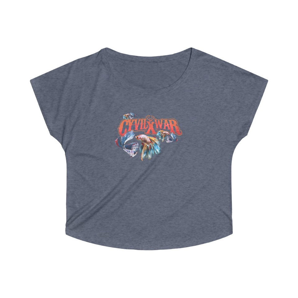 FIGHTING FISHYS - Women's Tri-Blend Dolman