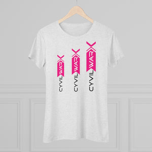 TRIPLE XXX Women's Multicolor om Triblend T Shirt