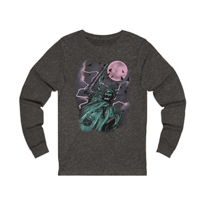 LIBERTY OR DEATH Multicolor on Jersey Long Sleeve T Shirt
