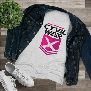 CYVIL WAR X  Pinky Women's Multicolor on Triblend T Shirt