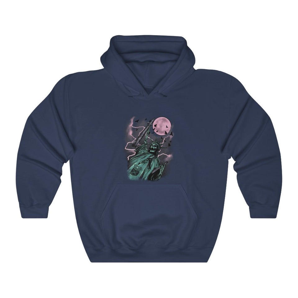 LIBERTY OR DEATH Multicolor on Hooded Sweatshirt