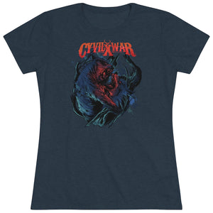 DARK TERRITORY Womens Multicolor on Triblend T Shirt