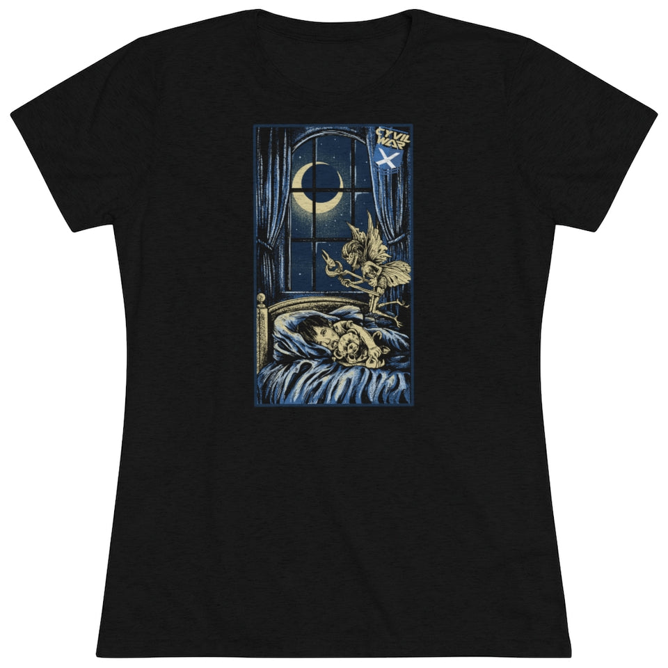 NIGHTMARES Womens Multicolor on Triblend T Shirt