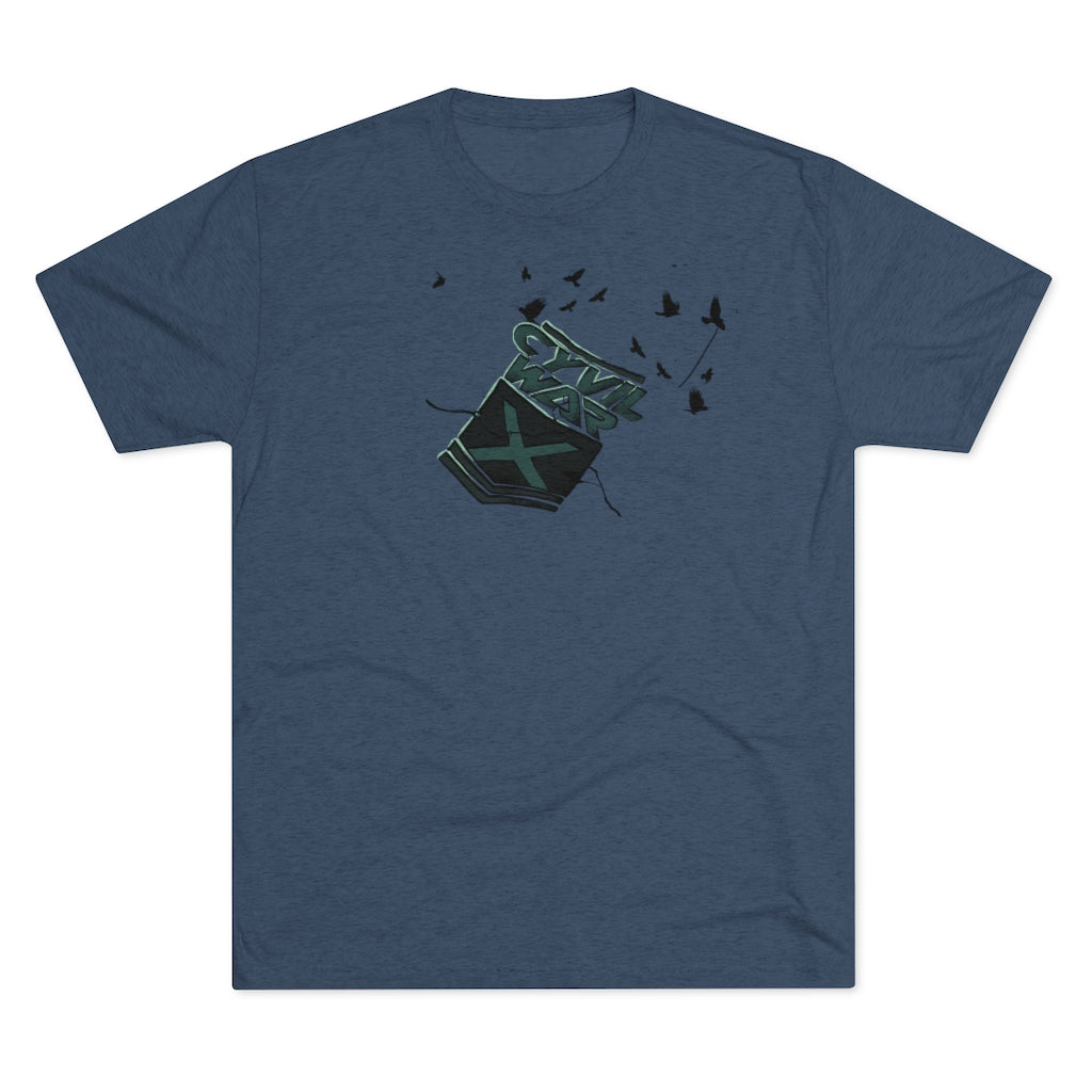 CROWS - Multicolor on Men's Tri-Blend Crew Tee