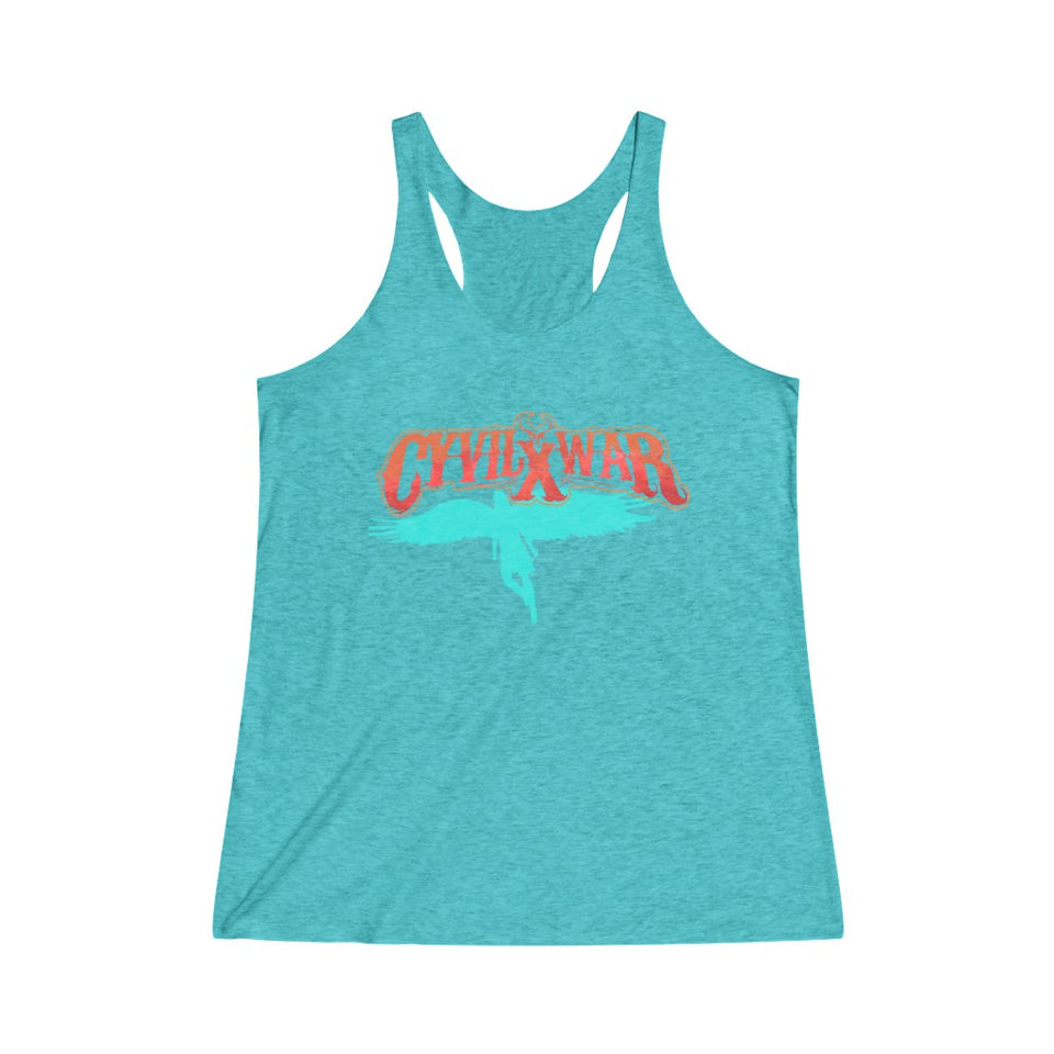 ARCHANGEL - BLUE - Women's Tri-Blend Racerback Tank