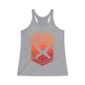 BURN BABY BURN - Women's Tri-Blend Racerback Tank