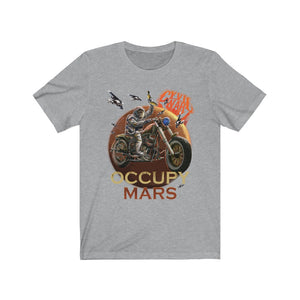 MARS MONKEYS Mens Multicolor Jersey Short Sleeve T Shirt
