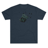 CROWS - Multicolor on Men's Tri-Blend Crew Tee