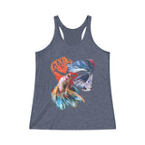 BIG FISH - Women's Tri-Blend Racerback Tank