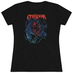 DARK TERRITORY Womens Multicolor on Triblend T Shirt