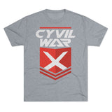 CYVIL WAR X - O.G. - Multicolor on Men's Tri-Blend Crew Tee