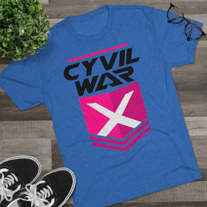 CYVIL WAR X - PINKMAN - Multicolor on Men's Tri-Blend Crew Tee