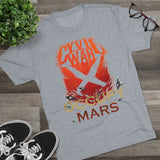 OCCUPY MARS - Multicolor on Men's Tri-Blend Crew Tee