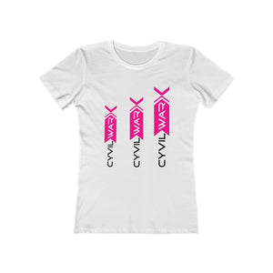 TRIPLE XXX Women's Multicolor on The Boyfriend T Shirt