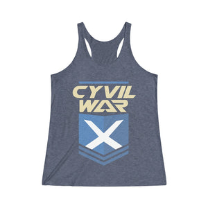 CYVIL WAR X - Twilight - Women's Tri-Blend Racerback Tank
