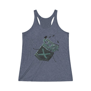 CROWS - Women's Tri-Blend Racerback Tank