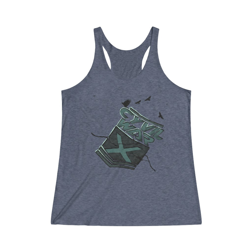 CROWS - Women's Tri-Blend Racerback Tank