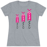 TRIPLE XXX Women's Multicolor om Triblend T Shirt