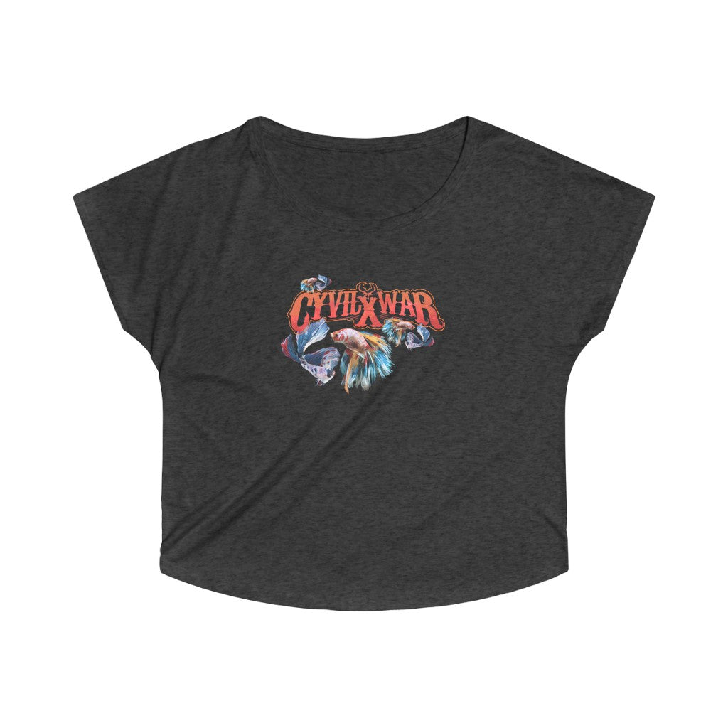 FIGHTING FISHYS - Women's Tri-Blend Dolman