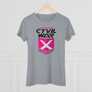 CYVIL WAR X  Pinky Women's Multicolor on Triblend T Shirt