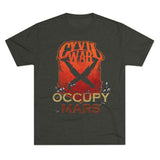 OCCUPY MARS - Multicolor on Men's Tri-Blend Crew Tee